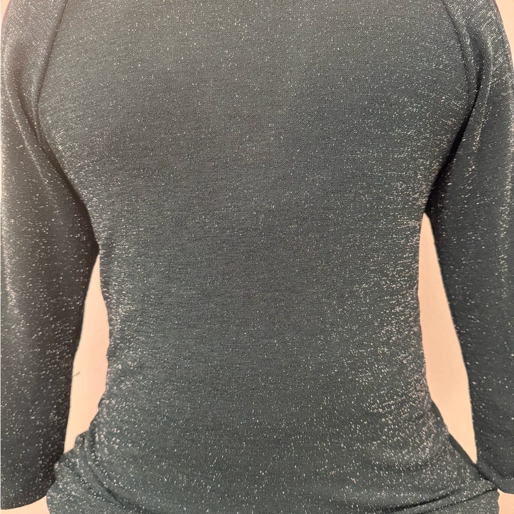 Chic Glitter Long Sleeve Top - Picture 2 of 9